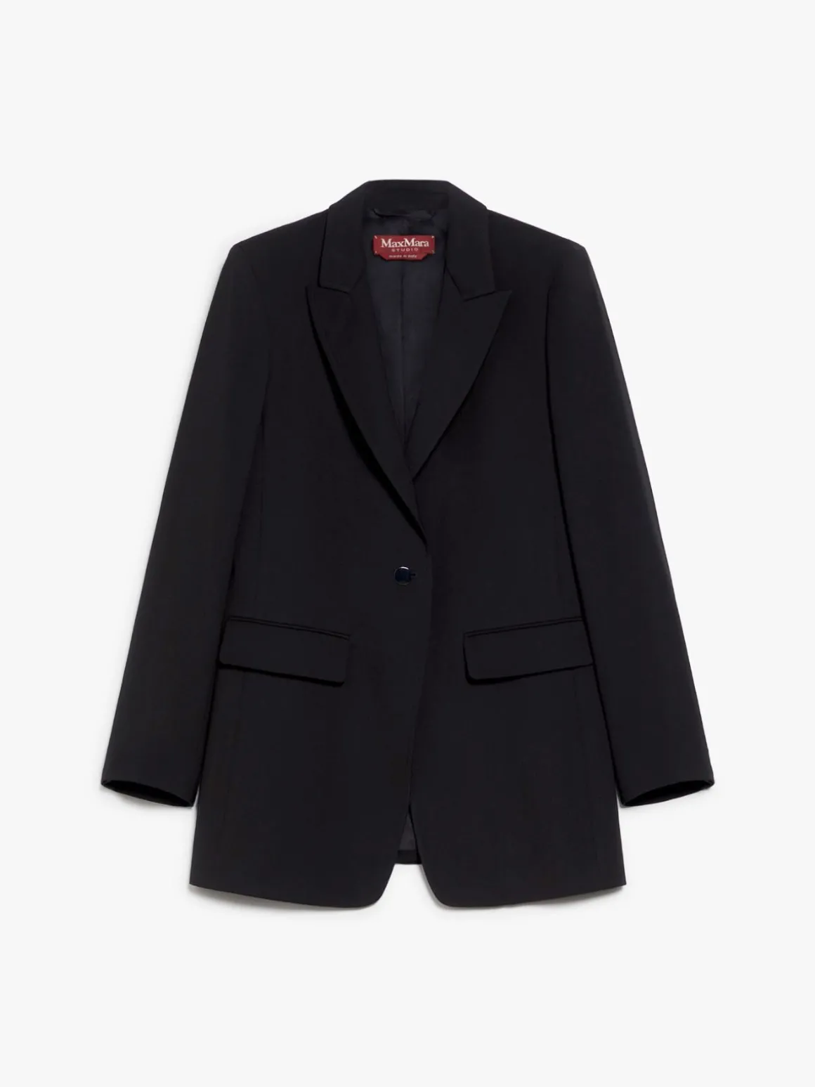 Blazer in lana crêpe