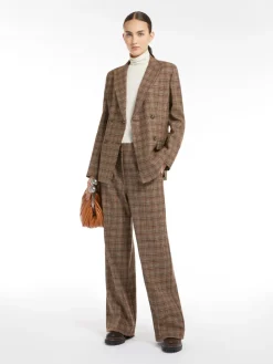 Blazer in lana disegnata