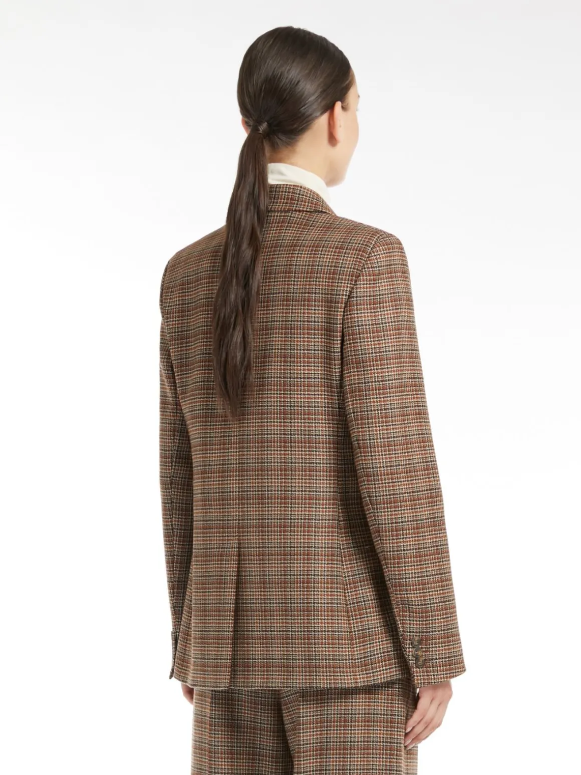 Blazer in lana disegnata