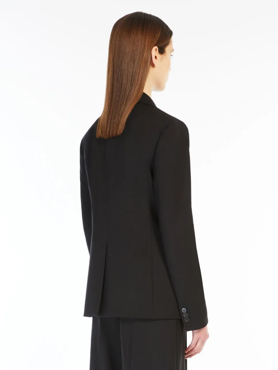 Blazer in lana natural stretch