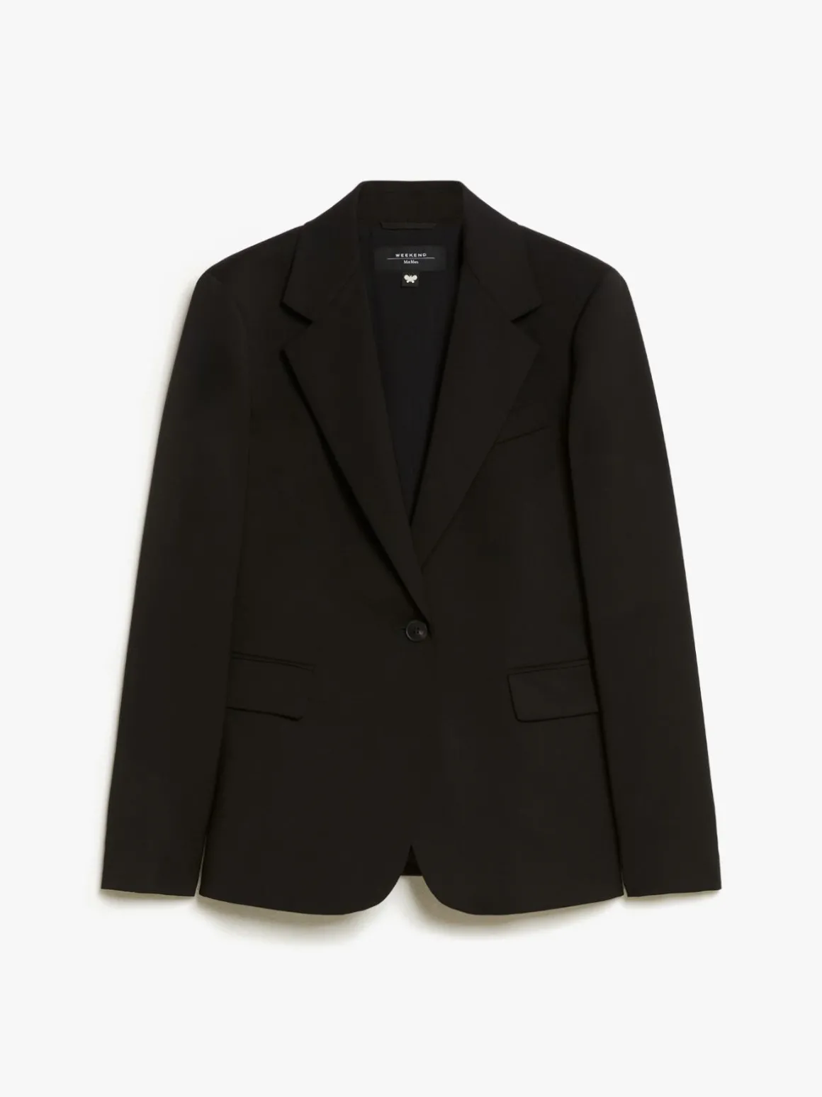 Blazer in lana natural stretch