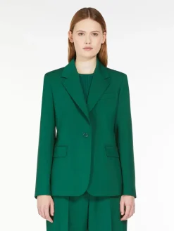 Blazer in lana natural stretch