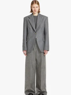 Blazer monopetto con stud