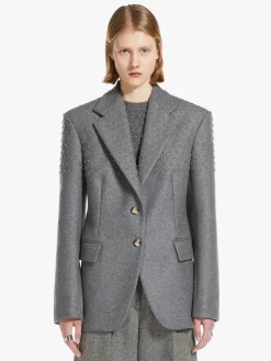 Blazer monopetto con stud