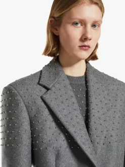 Blazer monopetto con stud