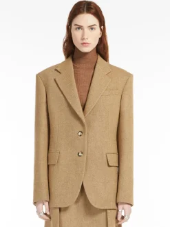 Blazer monopetto in tweed