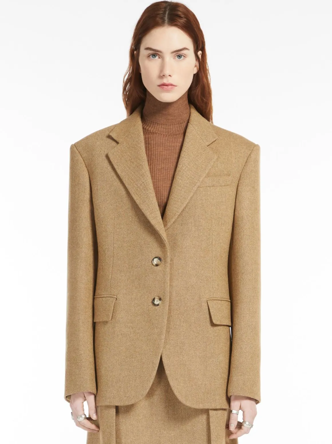 Blazer monopetto in tweed