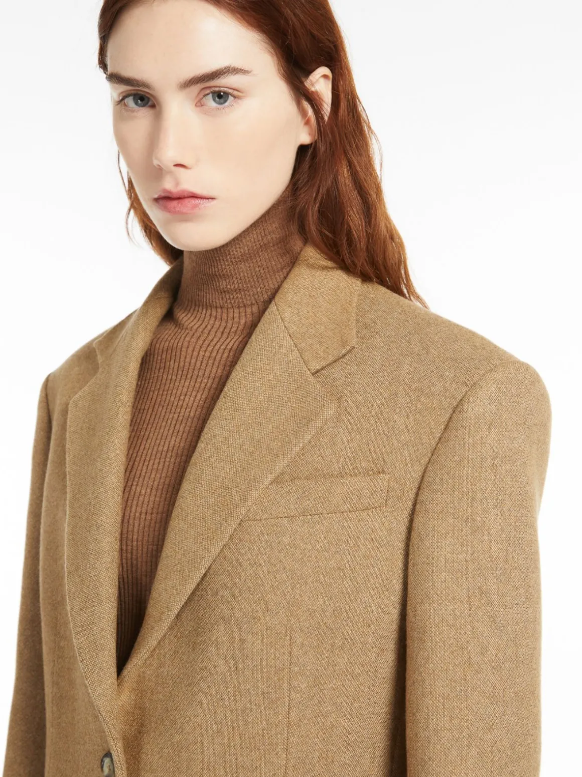 Blazer monopetto in tweed