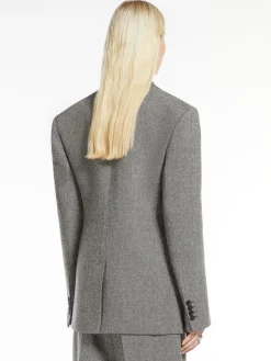 Blazer monopetto in tweed