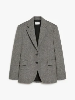 Blazer monopetto in tweed