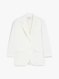 Blazer over in crêpe di lana
