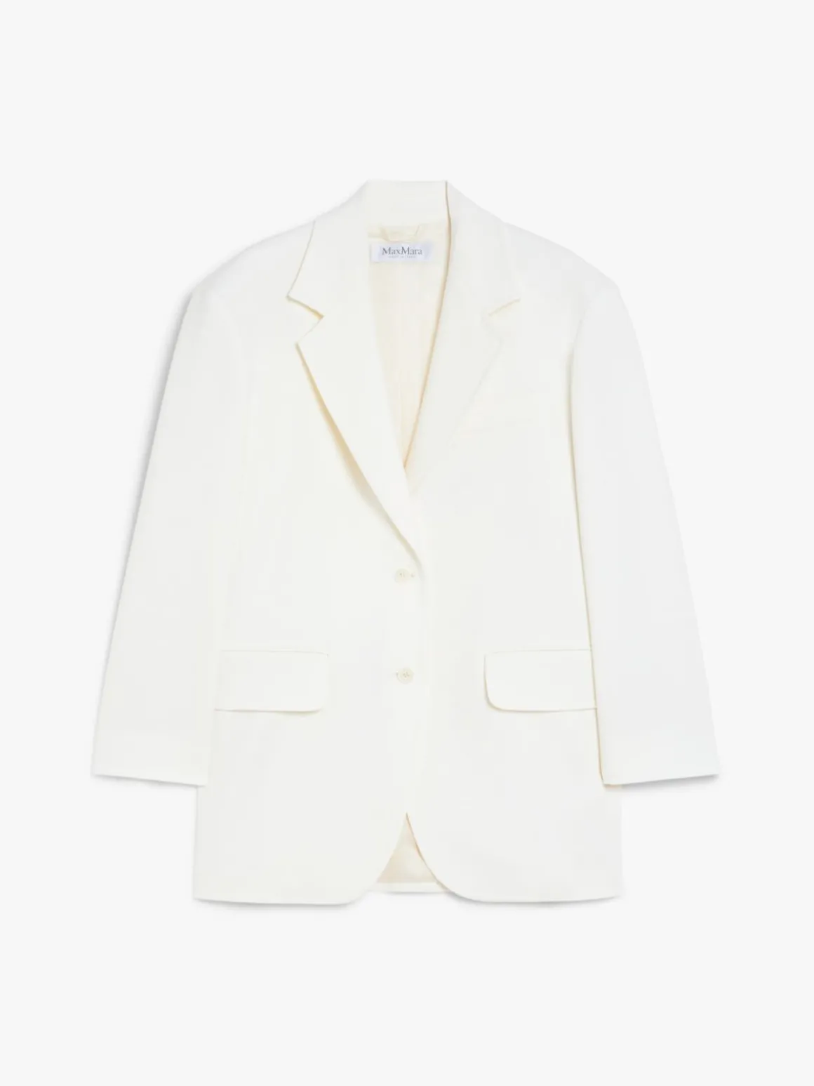 Blazer over in crêpe di lana