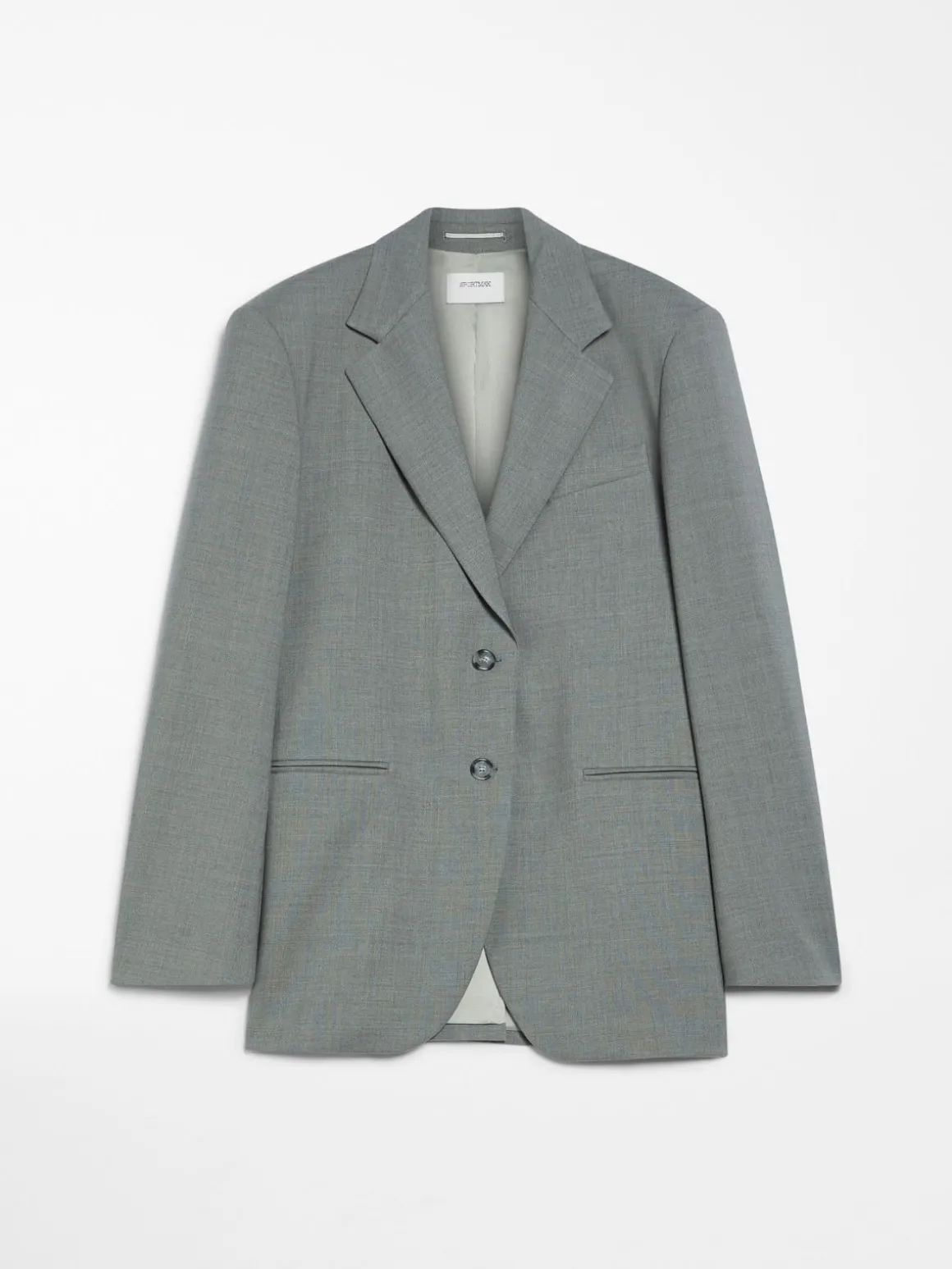 Blazer oversize in lana stretch