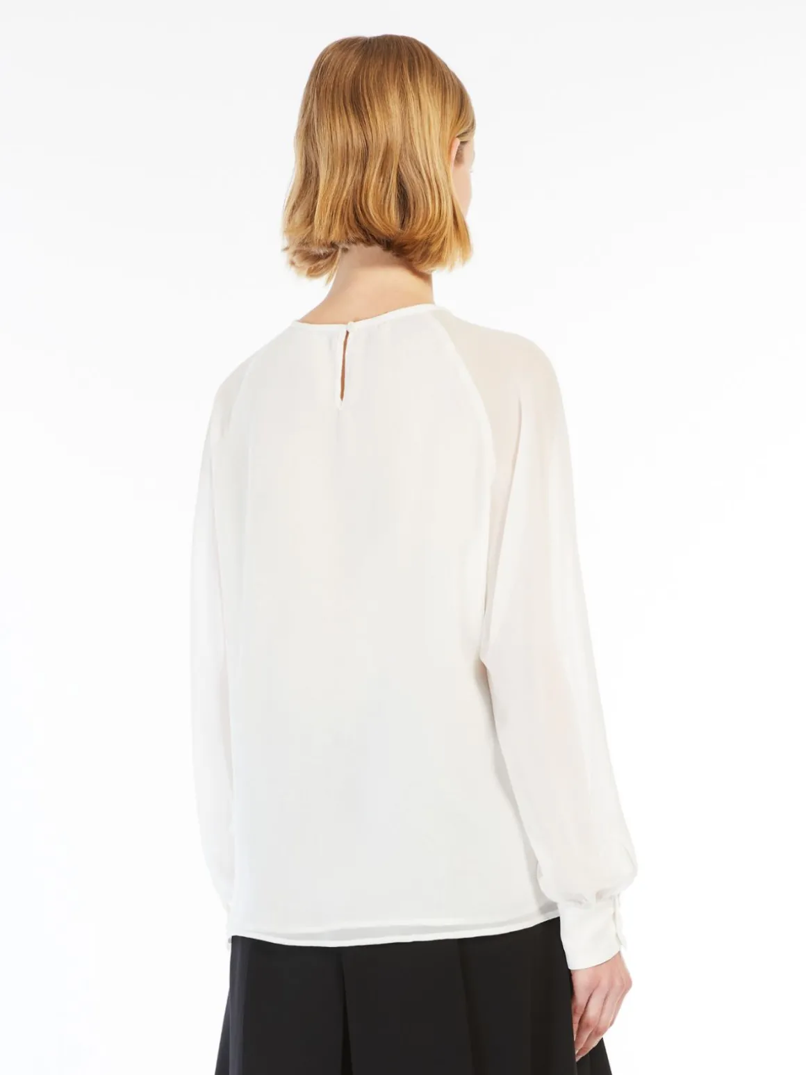 Blusa in georgette di pura seta