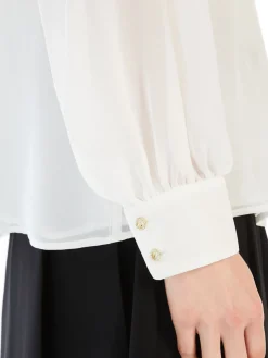 Blusa in georgette di pura seta