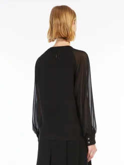 Blusa in georgette di pura seta