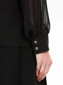 Blusa in georgette di pura seta