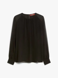 Blusa in georgette di pura seta