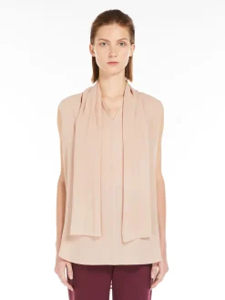 Blusa in georgette di seta