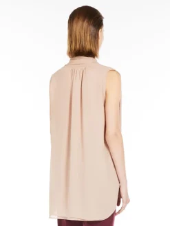 Blusa in georgette di seta