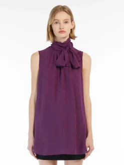 Blusa in georgette di seta