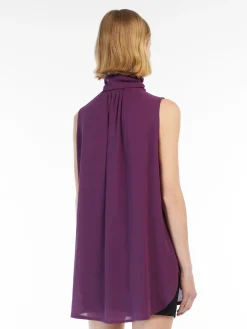 Blusa in georgette di seta