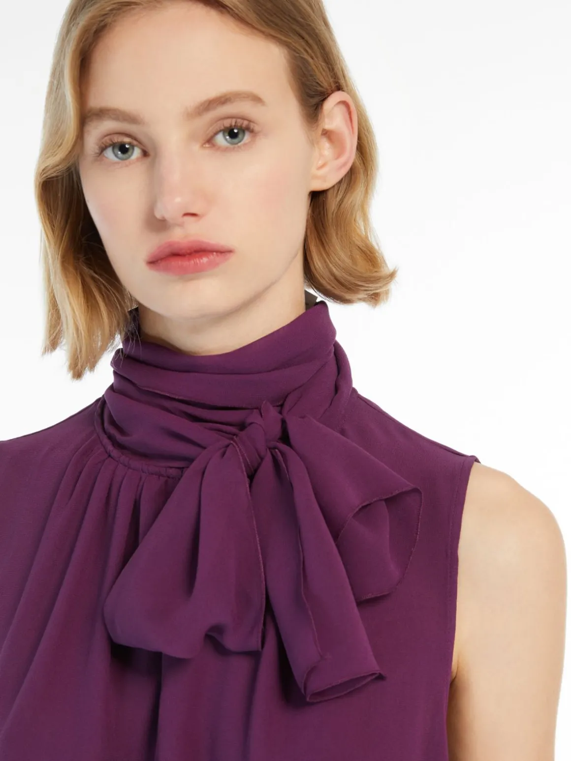 Blusa in georgette di seta