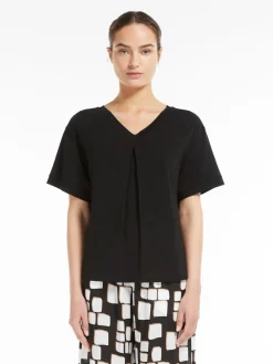 Blusa in jersey di viscosa