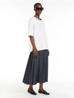 Blusa in popeline di cotone