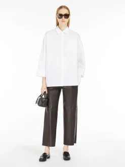 Blusa in twill di cotone