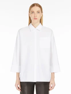 Blusa in twill di cotone