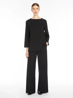 Blusa svasata in jersey tecnico