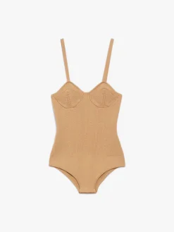 Body in maglia a coste