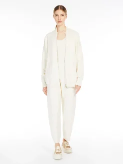 Bomber in maglia di viscosa