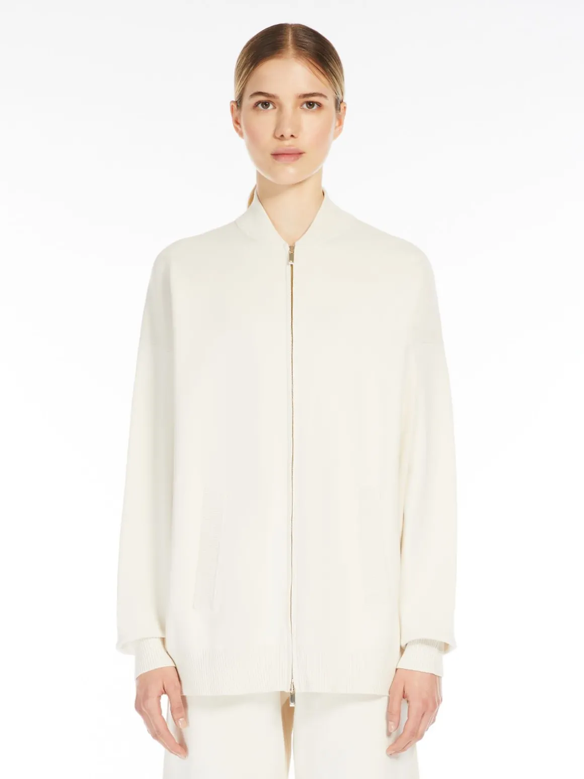 Bomber in maglia di viscosa