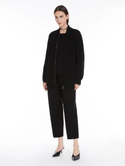 Bomber in maglia di viscosa