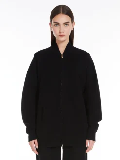 Bomber in maglia di viscosa