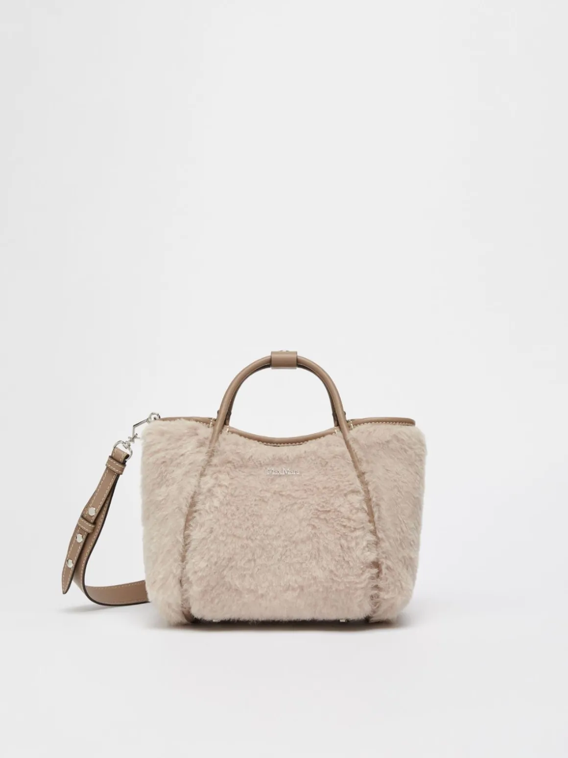 Borsa Marine extra small in Teddy di alpaca e lana