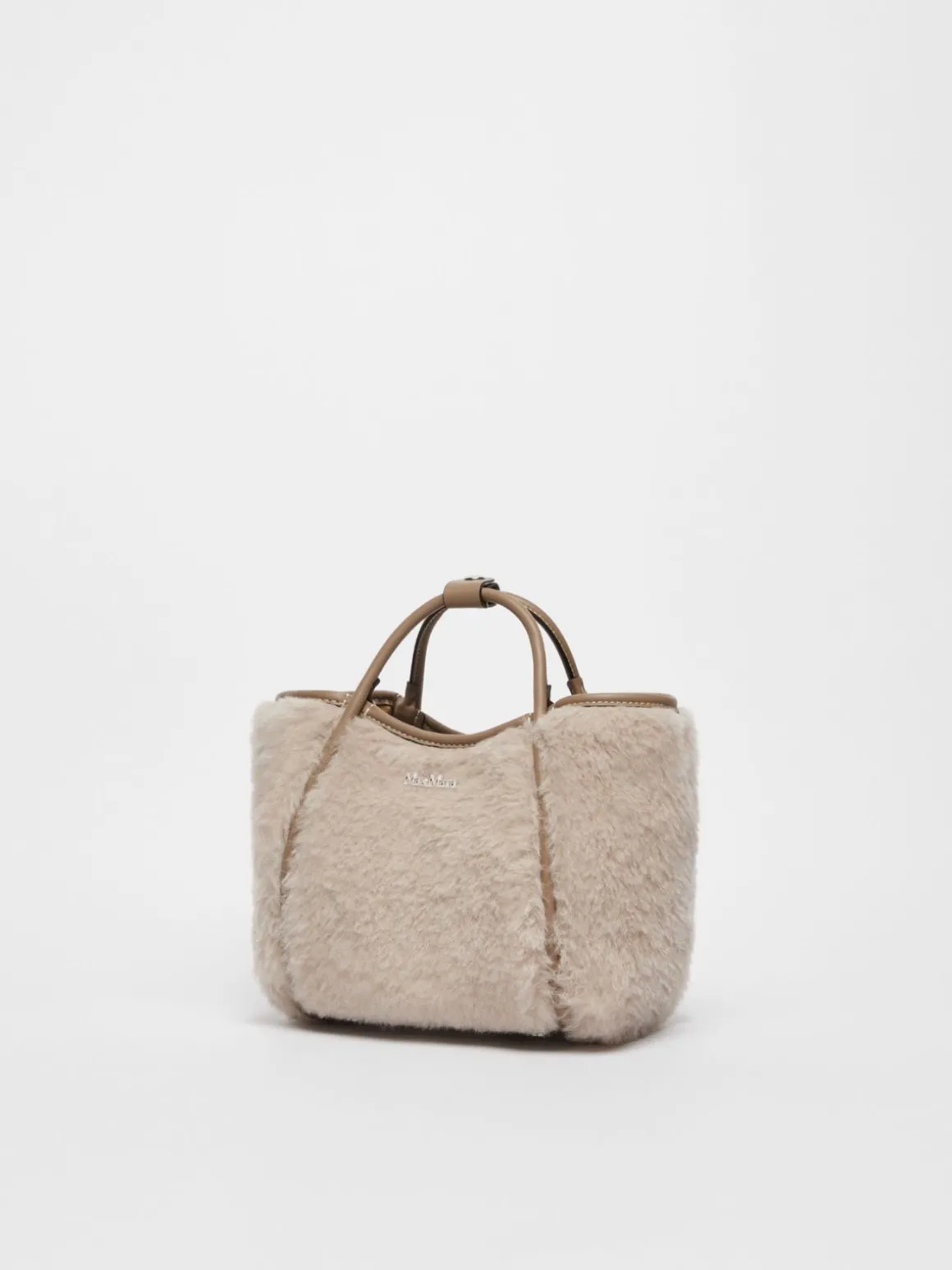 Borsa Marine extra small in Teddy di alpaca e lana