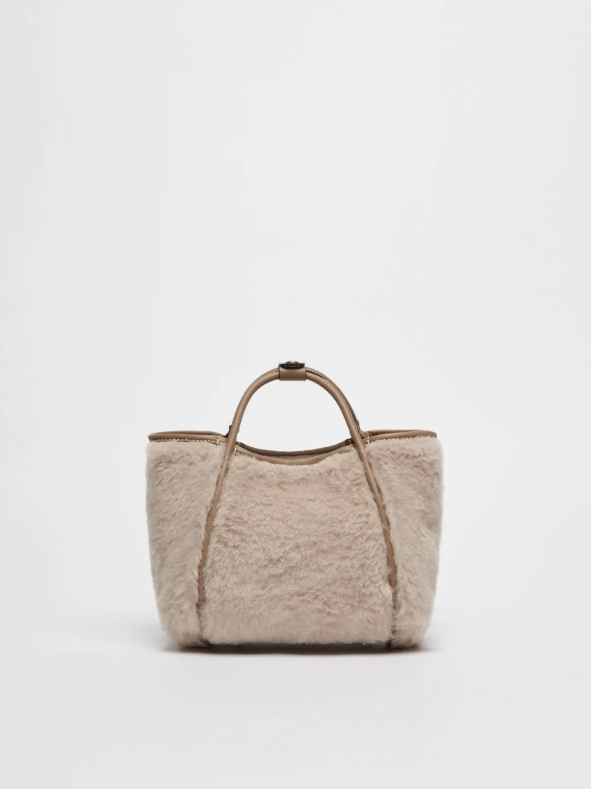 Borsa Marine extra small in Teddy di alpaca e lana