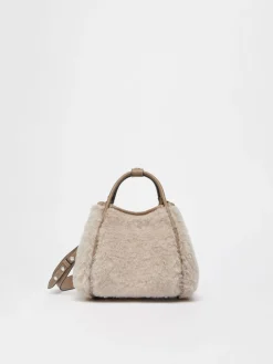 Borsa Marine extra small in Teddy di alpaca e lana