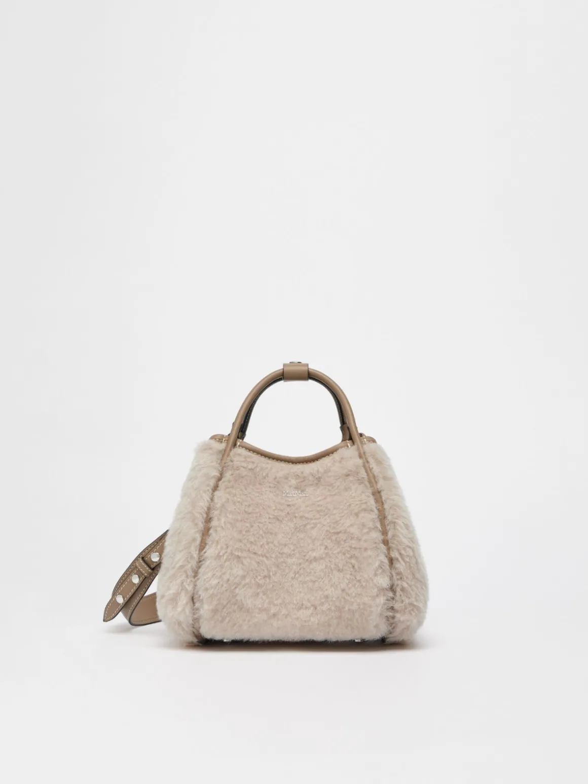 Borsa Marine extra small in Teddy di alpaca e lana