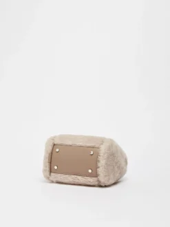 Borsa Marine extra small in Teddy di alpaca e lana