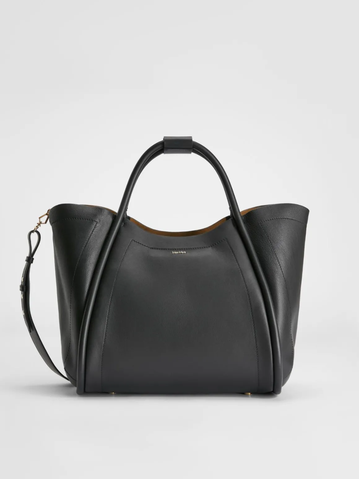 Borsa Marine medium in pelle liscia