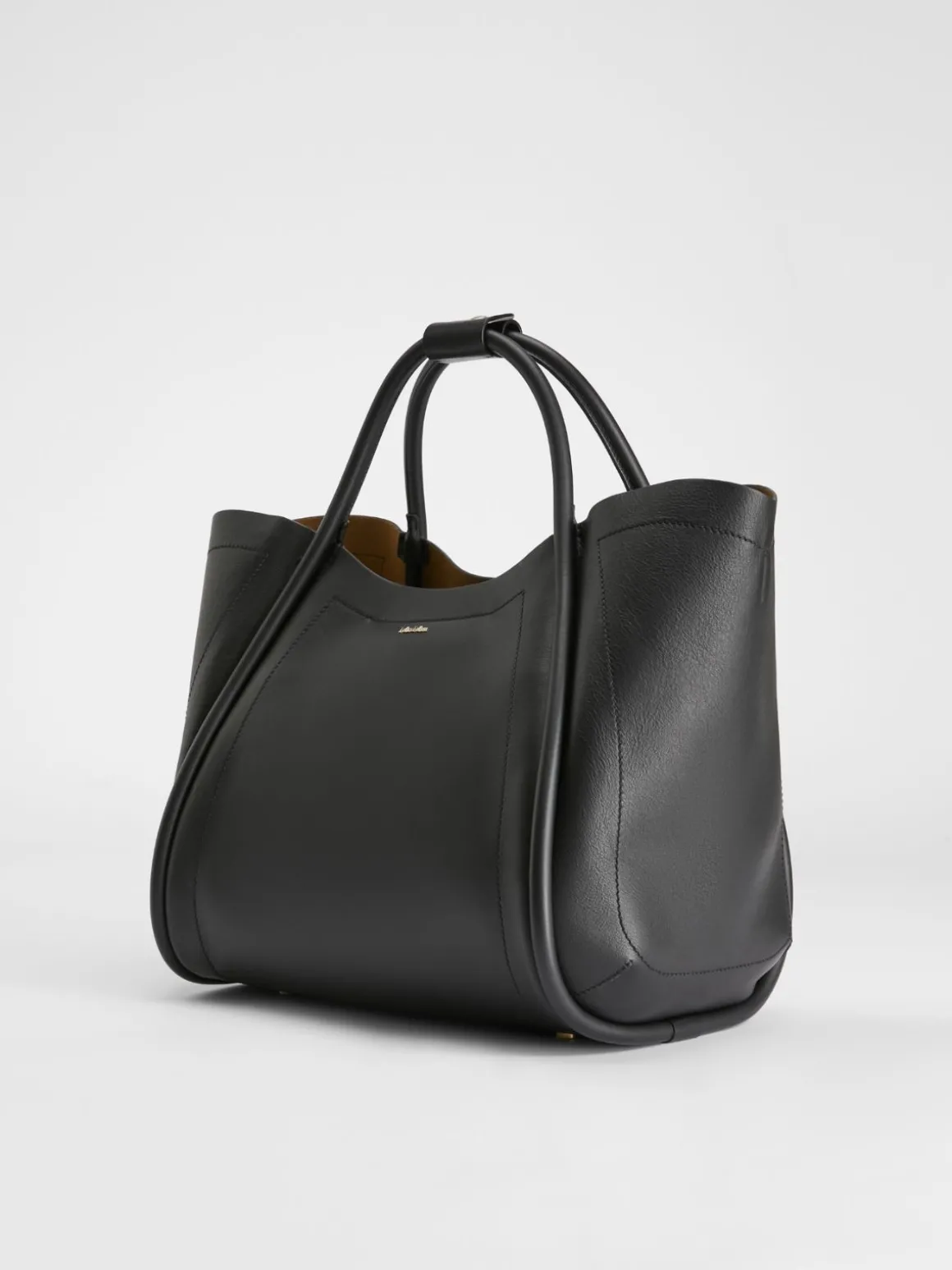 Borsa Marine medium in pelle liscia