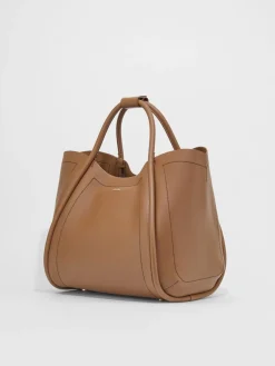 Borsa Marine medium in pelle liscia