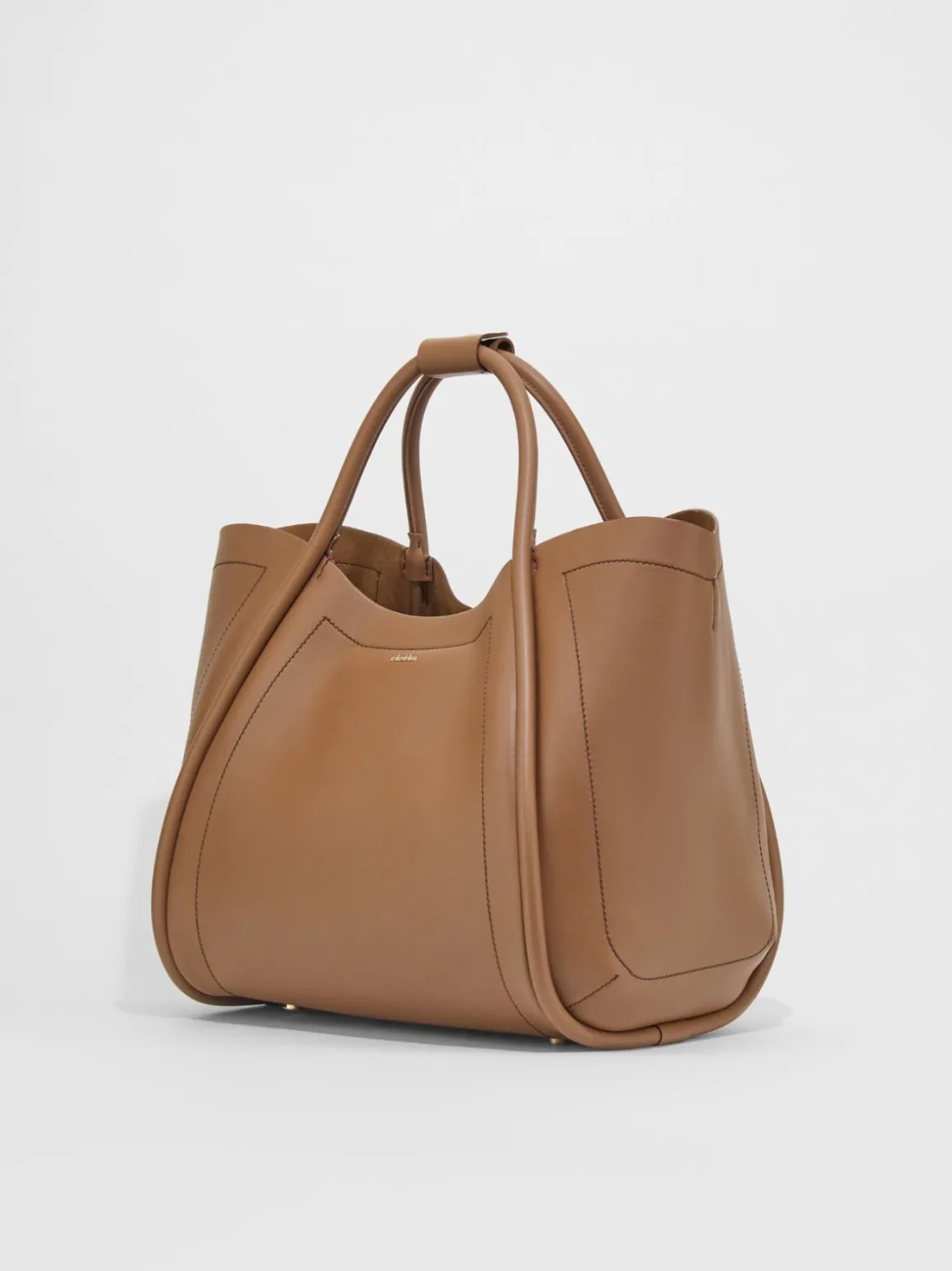 Borsa Marine medium in pelle liscia