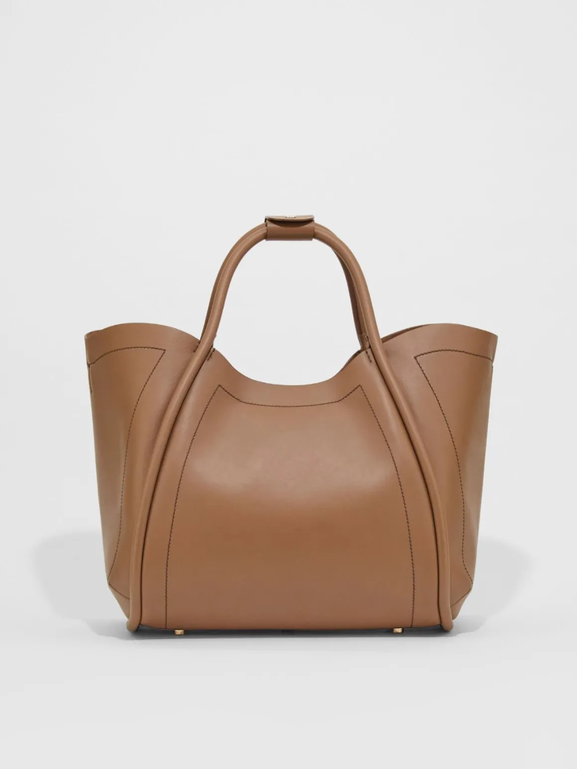 Borsa Marine medium in pelle liscia