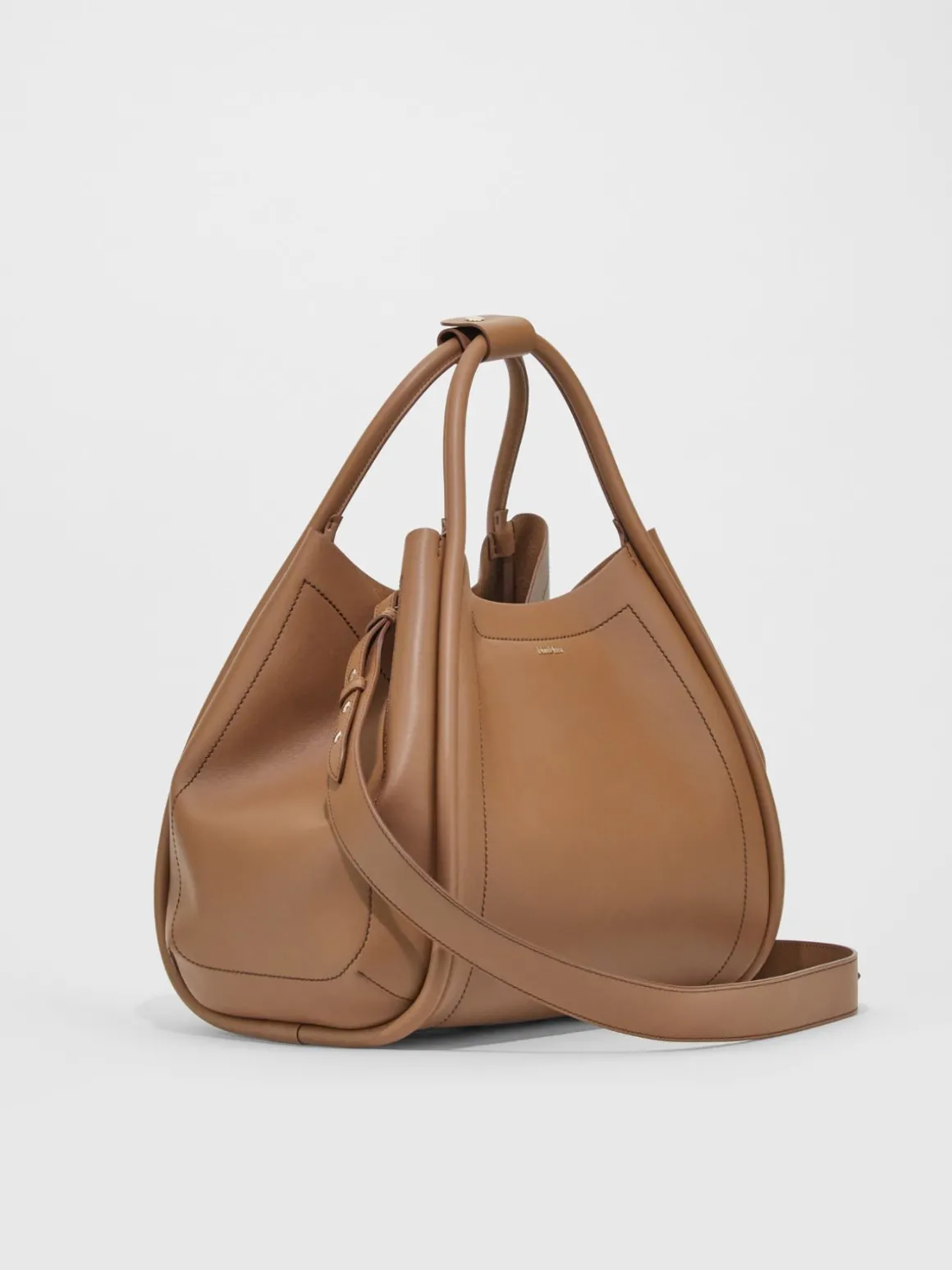 Borsa Marine medium in pelle liscia