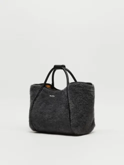 Borsa Marine small in Teddy di lana e alpaca
